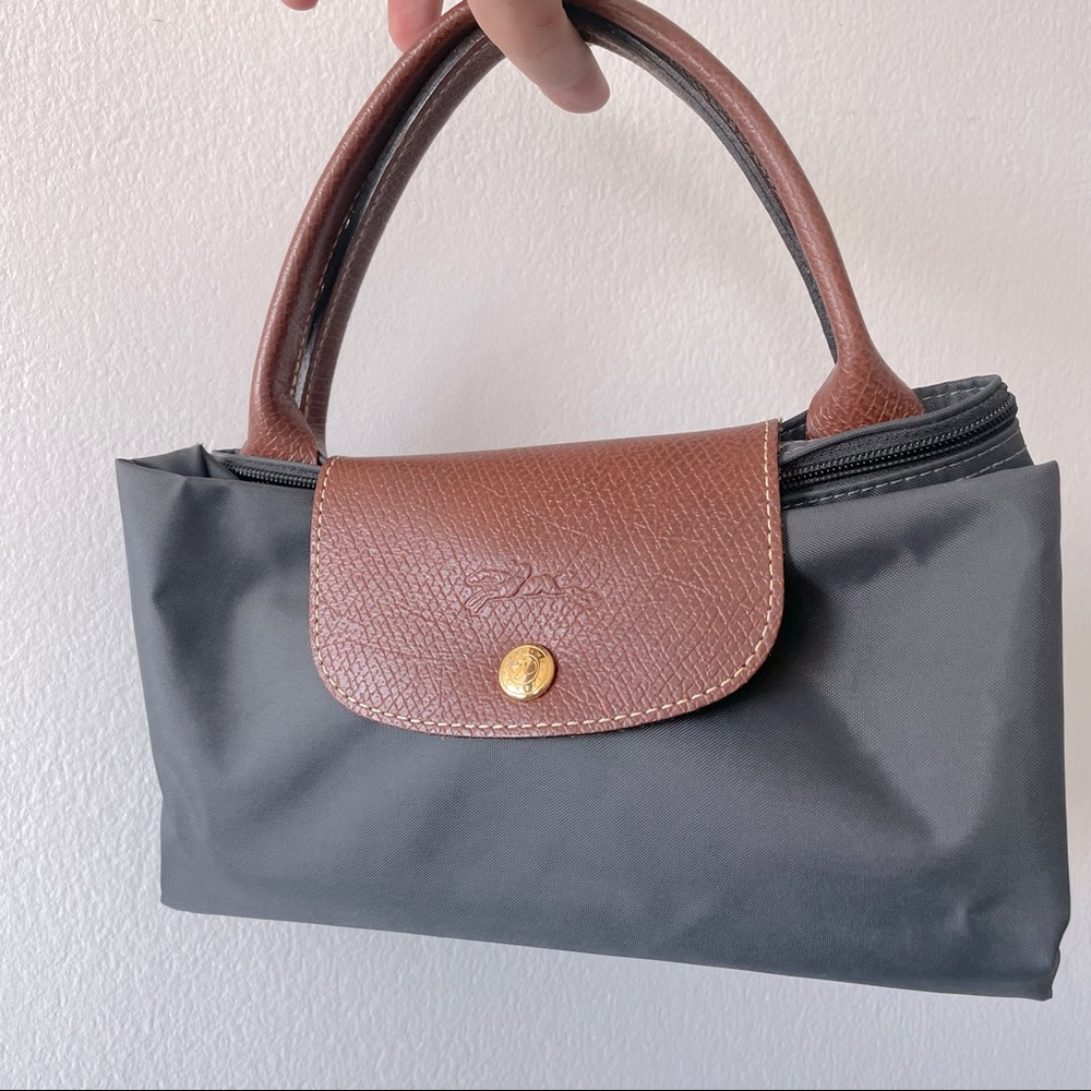 Longchamp le pliage short handles nylon bag
